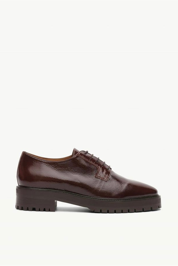 Chaussures Derbies en cuir vernis marron no.88 Rivecour Bonny Lyon