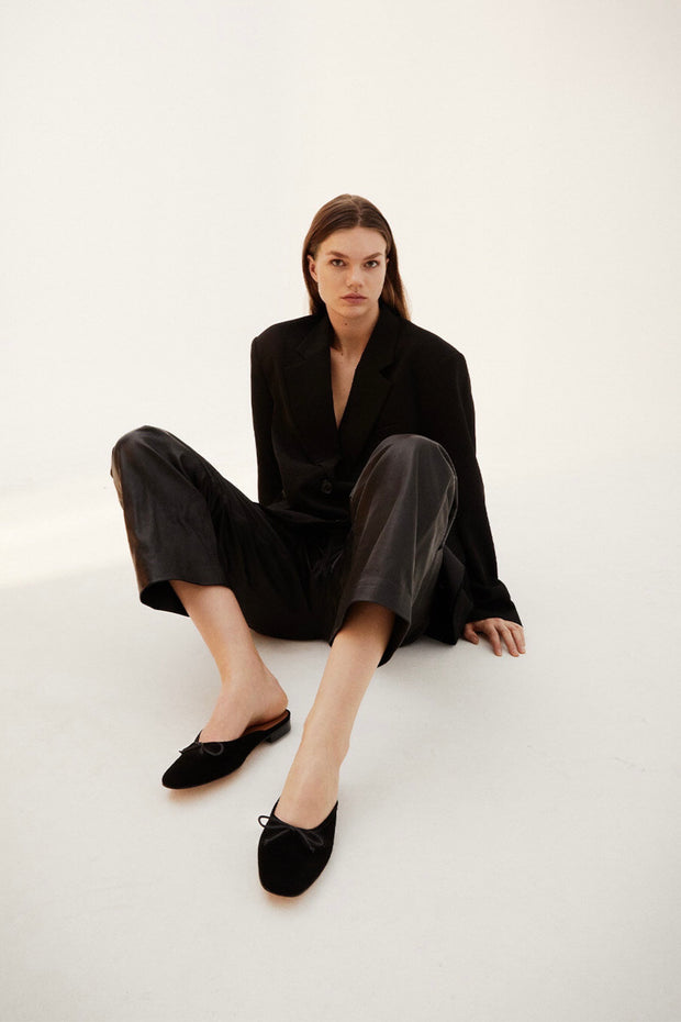 Ballerines Malva Suede Noir