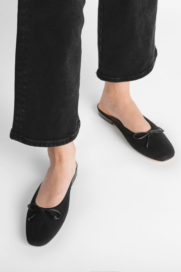 Ballerines Malva Suede Noir