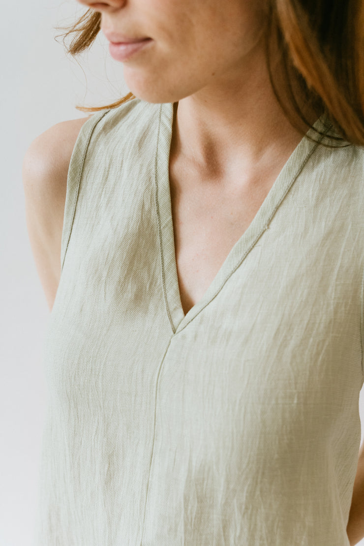 Blouse Linen Incrocio Rugiada