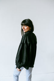 Blouse Oversized Linen Black