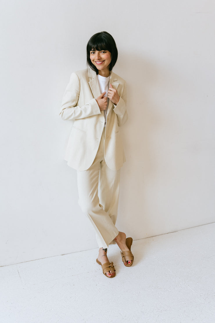 Blazer Lino Stretch Papiro