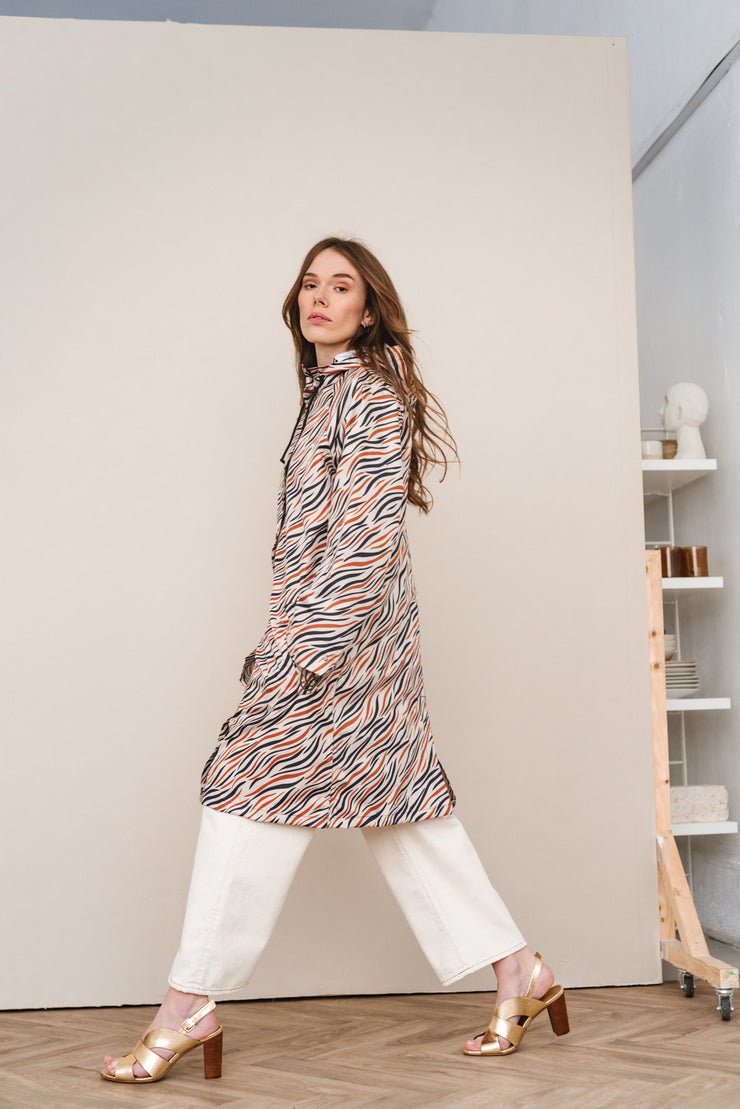 Imperméable Magpie zebra camel Becksondergaard Bonny Lyon