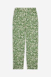 Pantalon coupe droite imprimé Rony Verveine Vert CHLOE STORA Bonny Lyon 