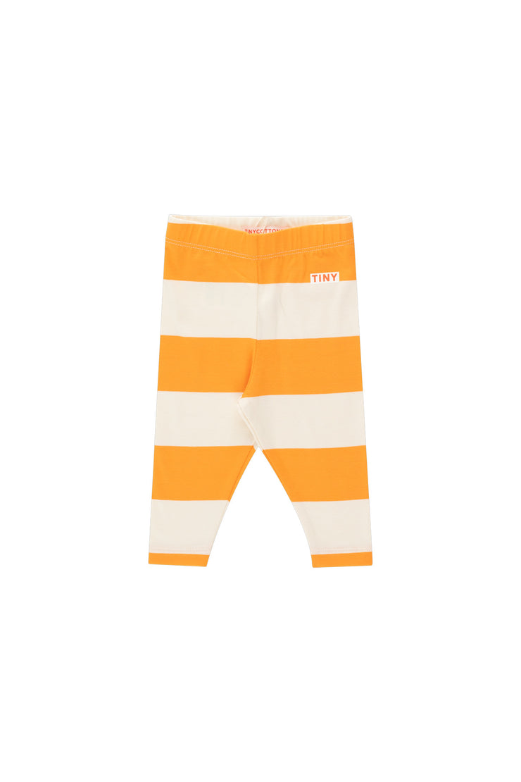 Legging Bebe Stripes Cream/Marigold