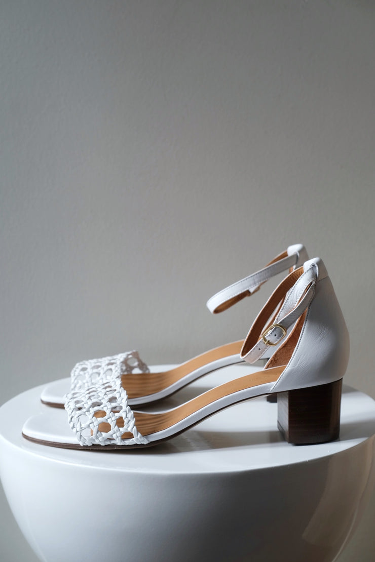 Sandales no.890 Cuir Blanc