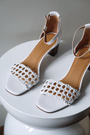 Sandales no.890 Cuir Blanc