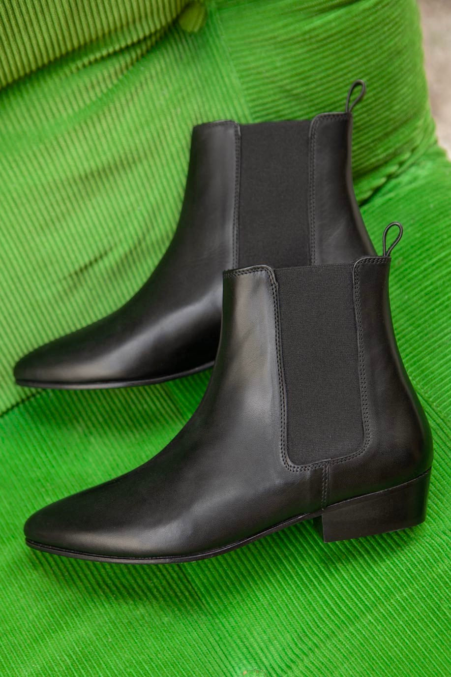 Bottines no.66 Cuir Noir